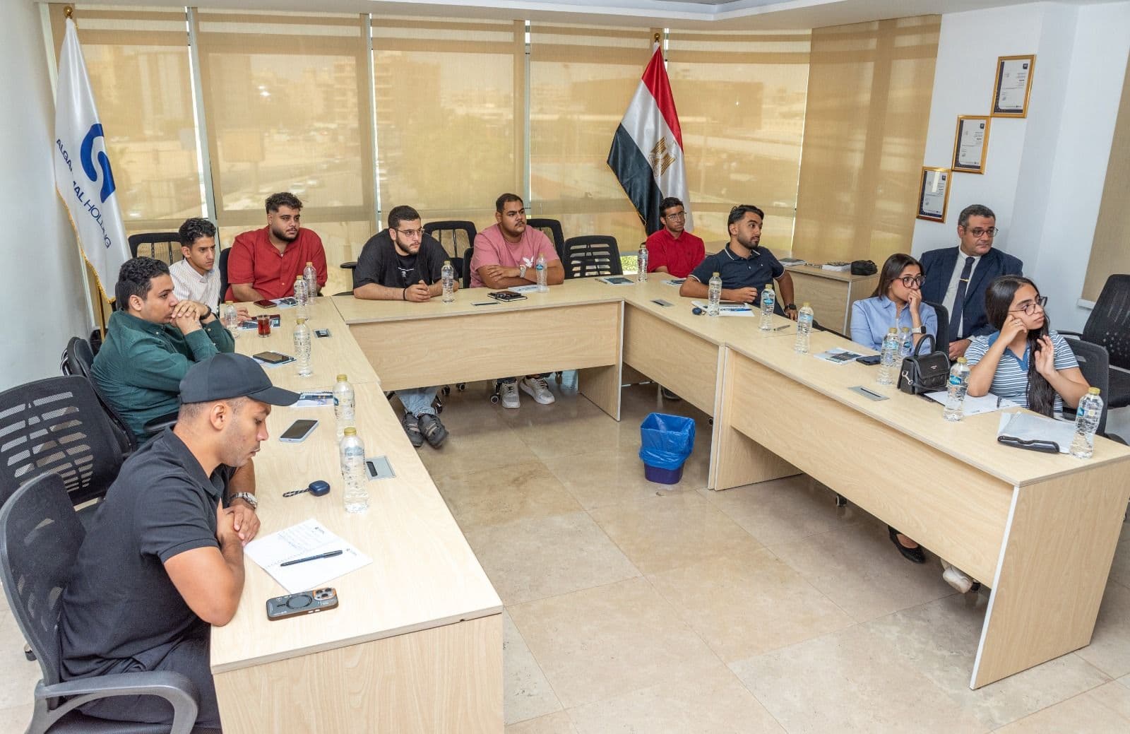 Students from the Arab Academy during the first orientation session